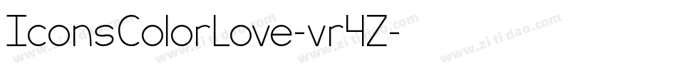 IconsColorLove-vr4Z字体转换