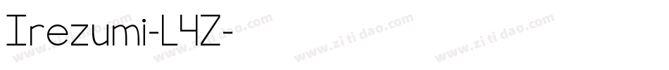Irezumi-L4Z字体转换