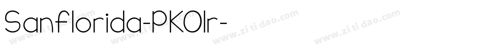 Sanflorida-PKO1r字体转换