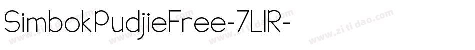 SimbokPudjieFree-7L1R字体转换