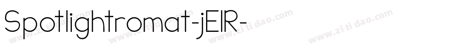 Spotlightromat-jE1R字体转换