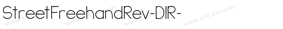 StreetFreehandRev-D1R字体转换