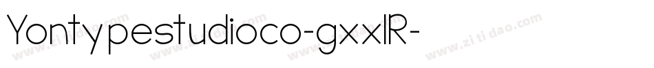 Yontypestudioco-gxx1R字体转换