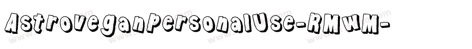 AstroveganPersonalUse-RMwM字体转换
