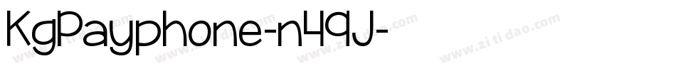 KgPayphone-n49J字体转换