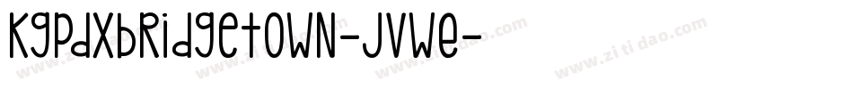 KgPdxBridgetown-JvwE字体转换