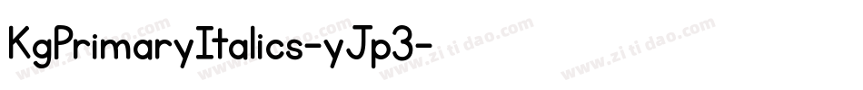 KgPrimaryItalics-yJp3字体转换