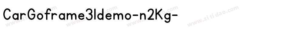 CarGoframe31demo-n2Kg字体转换