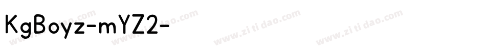 KgBoyz-mYZ2字体转换