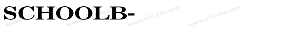 SCHOOLB字体转换