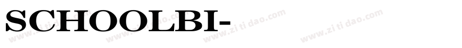 SCHOOLBI字体转换