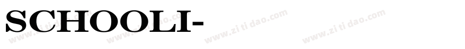SCHOOLI字体转换