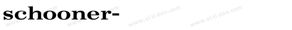 schooner字体转换