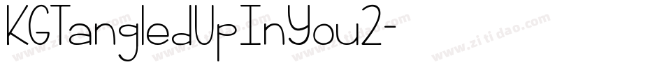 KGTangledUpInYou2字体转换