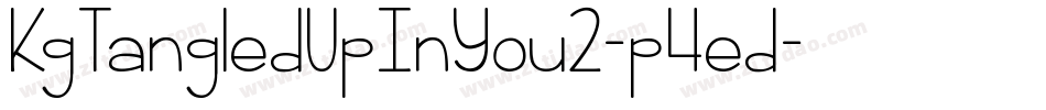 KgTangledUpInYou2-p4ed字体转换