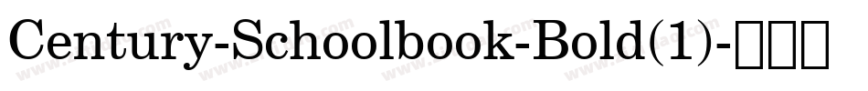 Century-Schoolbook-Bold(1)字体转换