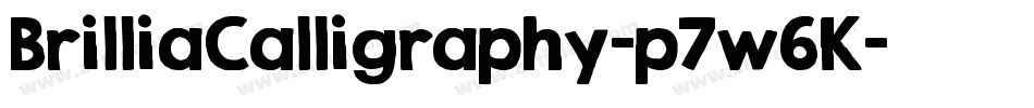 BrilliaCalligraphy-p7w6K字体转换
