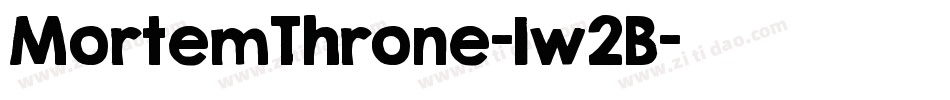 MortemThrone-1w2B字体转换