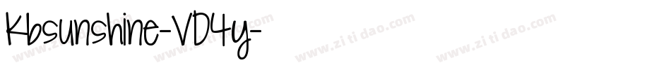 Kbsunshine-VD4y字体转换 Kbsunshine-VD4y字体转换