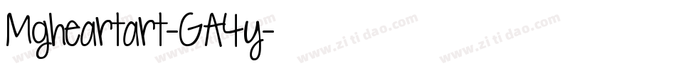 Mgheartart-GA4y字体转换