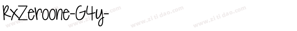 RxZeroone-G4y字体转换 RxZeroone-G4y字体转换