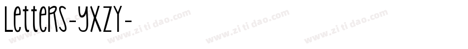 Letters-YXzy字体转换