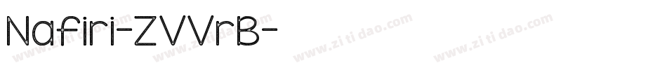 Nafiri-ZVVrB字体转换