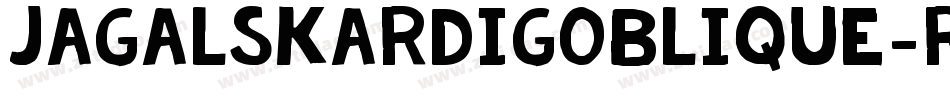 JagAlskarDigOblique-RLpM字体转换