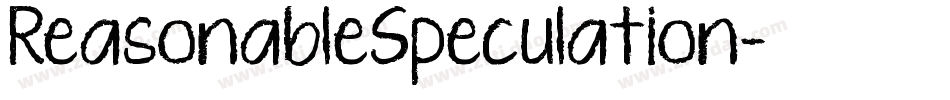 ReasonableSpeculation字体转换