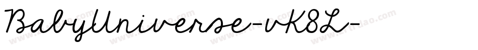 BabyUniverse-vK8L字体转换