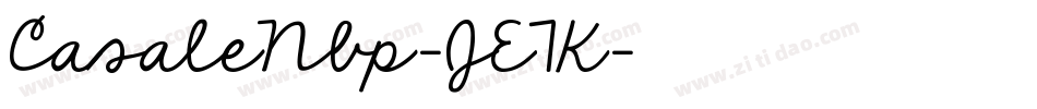 CasaleNbp-JE7K字体转换