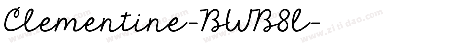 Clementine-BWB8l字体转换
