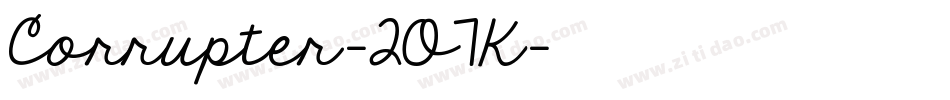 Corrupter-2O7K字体转换