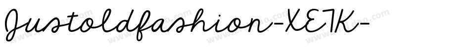 Justoldfashion-XE7K字体转换