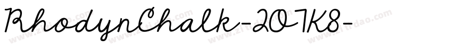 RhodynChalk-2O7K8字体转换