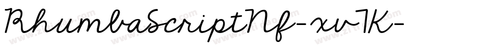 RhumbaScriptNf-xv7K字体转换