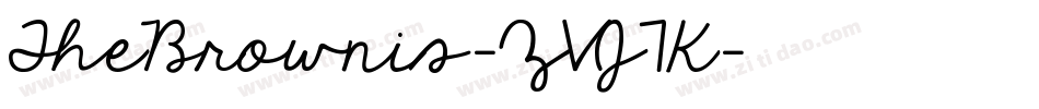 TheBrownis-ZVJ7K字体转换