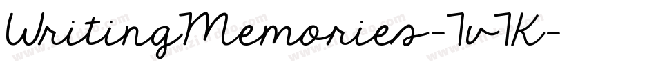 WritingMemories-7v7K字体转换
