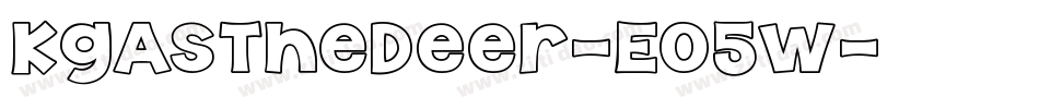 KgAsTheDeer-EO5W字体转换