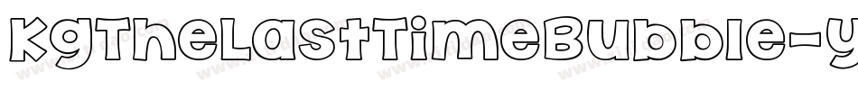 KgTheLastTimeBubble-yJ53字体转换