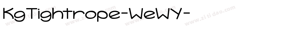 KgTightrope-WeWY字体转换