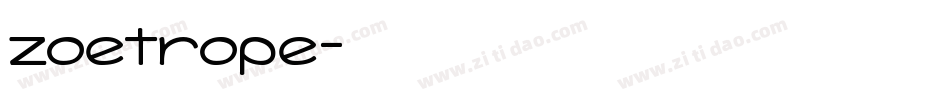 zoetrope字体转换