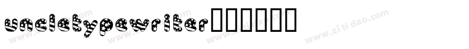 uncletypewriter字体转换