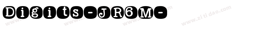 Digits-JR6M字体转换