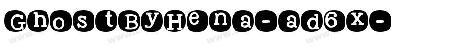 GhostByHena-ad6x字体转换