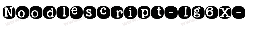 Noodlescript-lg6X字体转换