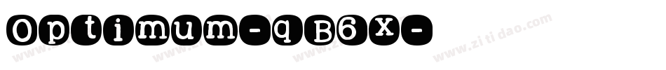 Optimum-qB6x字体转换