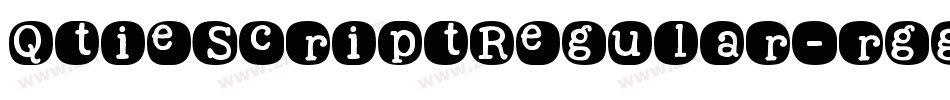 QtieScriptRegular-rgg6x字体转换