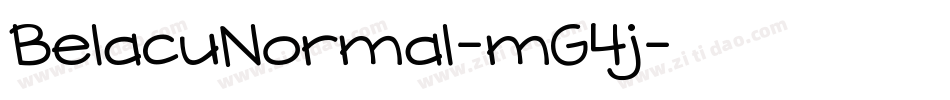 BelacuNormal-mG4j字体转换