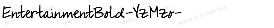 EntertainmentBold-YzMzo字体转换